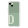 スリムプロテクションプレミアムケース with MagSafe［ オリジナル - initial two tone - D green ］