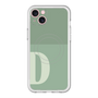 スリムプロテクションプレミアムケース with MagSafe［ オリジナル - initial two tone - D green ］