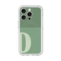 スリムプロテクションプレミアムケース with MagSafe［ オリジナル - initial two tone - D green ］