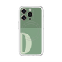 スリムプロテクションプレミアムケース with MagSafe［ オリジナル - initial two tone - D green ］