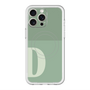 スリムプロテクションプレミアムケース with MagSafe［ オリジナル - initial two tone - D green ］