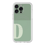 スリムプロテクションプレミアムケース with MagSafe［ オリジナル - initial two tone - D green ］