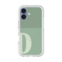 スリムプロテクションプレミアムケース with MagSafe［ オリジナル - initial two tone - D green ］