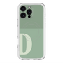 スリムプロテクションプレミアムケース with MagSafe［ オリジナル - initial two tone - D green ］