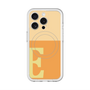 スリムプロテクションプレミアムケース with MagSafe［ オリジナル - initial two tone - E orange ］