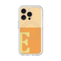 スリムプロテクションプレミアムケース with MagSafe［ オリジナル - initial two tone - E orange ］
