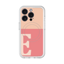 スリムプロテクションプレミアムケース with MagSafe［ オリジナル - initial two tone - E pink ］