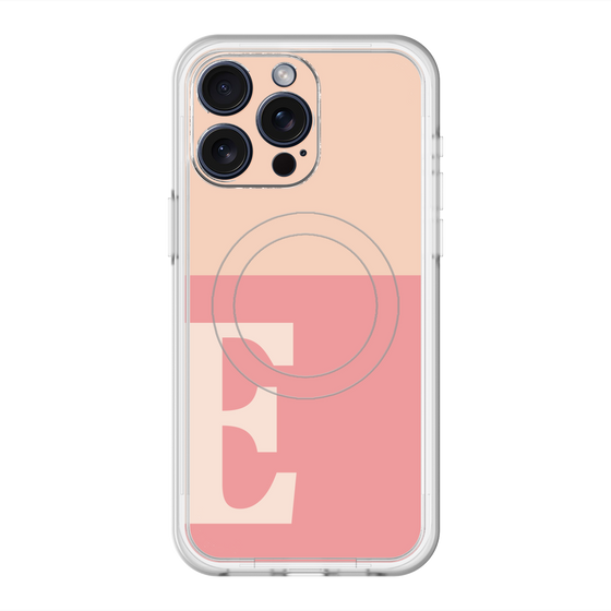 スリムプロテクションプレミアムケース with MagSafe［ オリジナル - initial two tone - E pink ］
