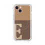 スリムプロテクションプレミアムケース with MagSafe［ オリジナル - initial two tone - E brown ］