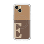 スリムプロテクションプレミアムケース with MagSafe［ オリジナル - initial two tone - E brown ］