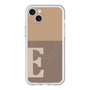 スリムプロテクションプレミアムケース with MagSafe［ オリジナル - initial two tone - E brown ］