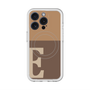 スリムプロテクションプレミアムケース with MagSafe［ オリジナル - initial two tone - E brown ］