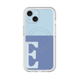 スリムプロテクションプレミアムケース with MagSafe［ オリジナル - initial two tone - E blue ］