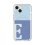 スリムプロテクションプレミアムケース with MagSafe［ オリジナル - initial two tone - E blue ］