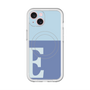 スリムプロテクションプレミアムケース with MagSafe［ オリジナル - initial two tone - E blue ］