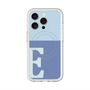スリムプロテクションプレミアムケース with MagSafe［ オリジナル - initial two tone - E blue ］
