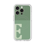 スリムプロテクションプレミアムケース with MagSafe［ オリジナル - initial two tone - E green ］