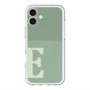 スリムプロテクションプレミアムケース with MagSafe［ オリジナル - initial two tone - E green ］