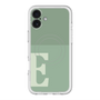 スリムプロテクションプレミアムケース with MagSafe［ オリジナル - initial two tone - E green ］