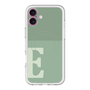 スリムプロテクションプレミアムケース with MagSafe［ オリジナル - initial two tone - E green ］