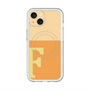 スリムプロテクションプレミアムケース with MagSafe［ オリジナル - initial two tone - F orange ］
