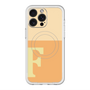 スリムプロテクションプレミアムケース with MagSafe［ オリジナル - initial two tone - F orange ］