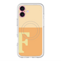 スリムプロテクションプレミアムケース with MagSafe［ オリジナル - initial two tone - F orange ］