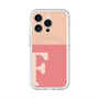 スリムプロテクションプレミアムケース with MagSafe［ オリジナル - initial two tone - F pink ］