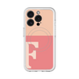 スリムプロテクションプレミアムケース with MagSafe［ オリジナル - initial two tone - F pink ］