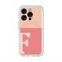 スリムプロテクションプレミアムケース with MagSafe［ オリジナル - initial two tone - F pink ］