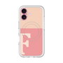 スリムプロテクションプレミアムケース with MagSafe［ オリジナル - initial two tone - F pink ］