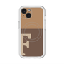 スリムプロテクションプレミアムケース with MagSafe［ オリジナル - initial two tone - F brown ］