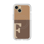 スリムプロテクションプレミアムケース with MagSafe［ オリジナル - initial two tone - F brown ］