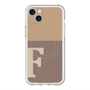 スリムプロテクションプレミアムケース with MagSafe［ オリジナル - initial two tone - F brown ］