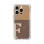 スリムプロテクションプレミアムケース with MagSafe［ オリジナル - initial two tone - F brown ］
