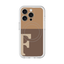 スリムプロテクションプレミアムケース with MagSafe［ オリジナル - initial two tone - F brown ］