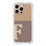 スリムプロテクションプレミアムケース with MagSafe［ オリジナル - initial two tone - F brown ］