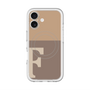 スリムプロテクションプレミアムケース with MagSafe［ オリジナル - initial two tone - F brown ］
