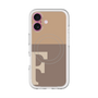 スリムプロテクションプレミアムケース with MagSafe［ オリジナル - initial two tone - F brown ］