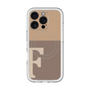 スリムプロテクションプレミアムケース with MagSafe［ オリジナル - initial two tone - F brown ］