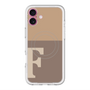 スリムプロテクションプレミアムケース with MagSafe［ オリジナル - initial two tone - F brown ］