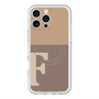 スリムプロテクションプレミアムケース with MagSafe［ オリジナル - initial two tone - F brown ］