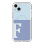 スリムプロテクションプレミアムケース with MagSafe［ オリジナル - initial two tone - F blue ］