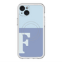 スリムプロテクションプレミアムケース with MagSafe［ オリジナル - initial two tone - F blue ］