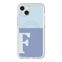 スリムプロテクションプレミアムケース with MagSafe［ オリジナル - initial two tone - F blue ］