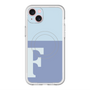 スリムプロテクションプレミアムケース with MagSafe［ オリジナル - initial two tone - F blue ］