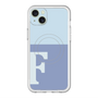 スリムプロテクションプレミアムケース with MagSafe［ オリジナル - initial two tone - F blue ］