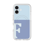 スリムプロテクションプレミアムケース with MagSafe［ オリジナル - initial two tone - F blue ］