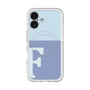 スリムプロテクションプレミアムケース with MagSafe［ オリジナル - initial two tone - F blue ］