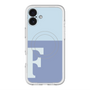 スリムプロテクションプレミアムケース with MagSafe［ オリジナル - initial two tone - F blue ］